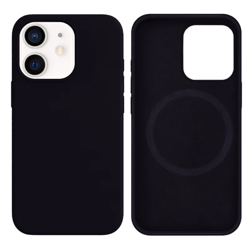 LindeCovers iPhone 12 Mini Silikonecover - MagSafe Kompatibel 77 Berry Purple