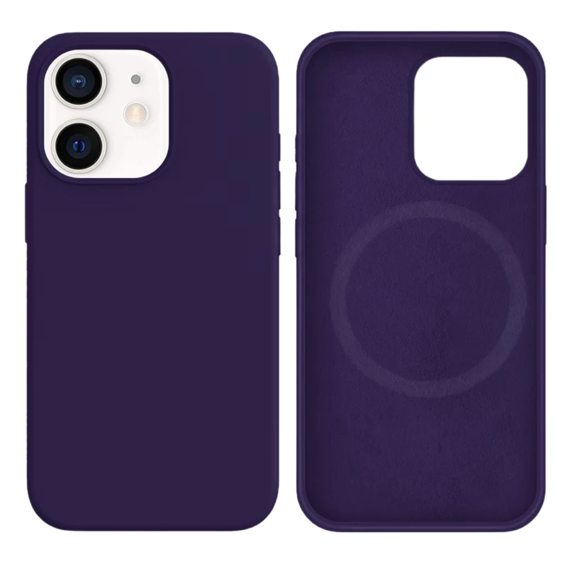 LindeCovers iPhone 12 Mini Silikonecover - MagSafe Kompatibel 71 Amethyst