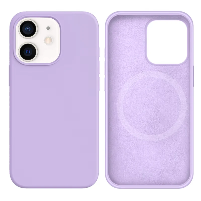 LindeCovers iPhone 12 Mini Silikonecover - MagSafe Kompatibel 76 Lilac
