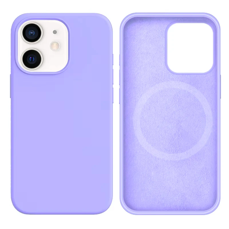LindeCovers iPhone 12 Mini Silikonecover - MagSafe Kompatibel 41 Light Purple