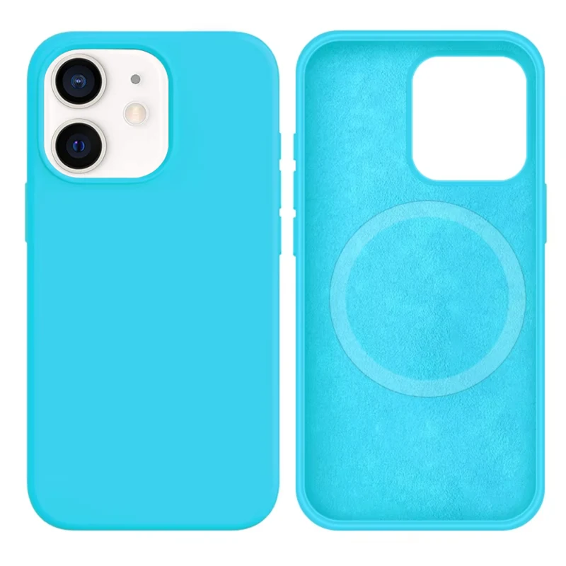 LindeCovers iPhone 12 Mini Silikonecover - MagSafe Kompatibel 16 Blue