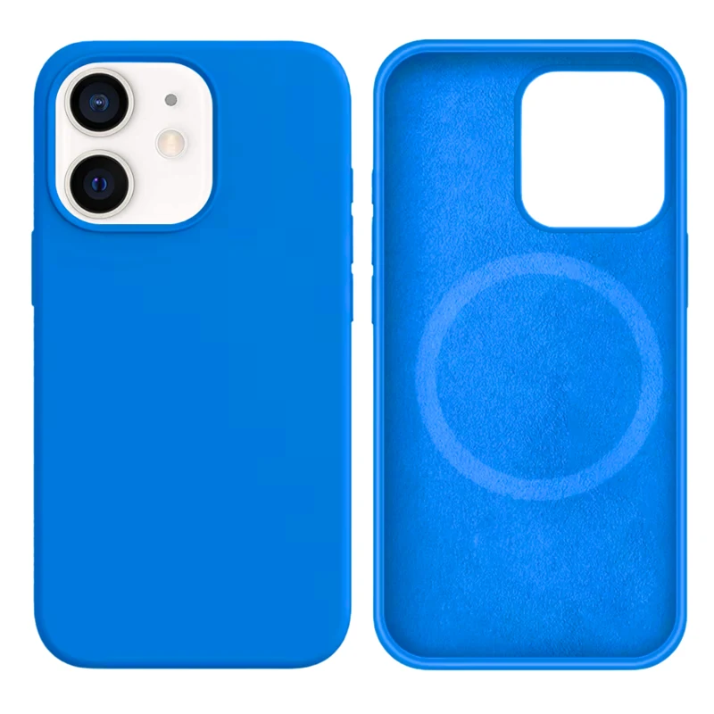 LindeCovers iPhone 12 Mini Silikonecover - MagSafe Kompatibel 70 Mediterranean Blue