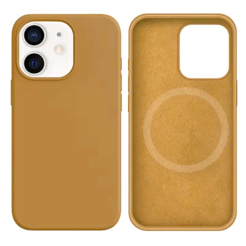 LindeCovers iPhone 12 Mini Silikonecover - MagSafe Kompatibel 28 Golden
