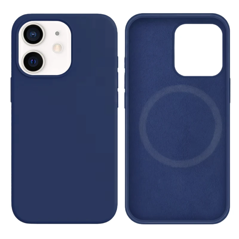 LindeCovers iPhone 12 Mini Silikonecover - MagSafe Kompatibel 57 Ice Ocean Blue