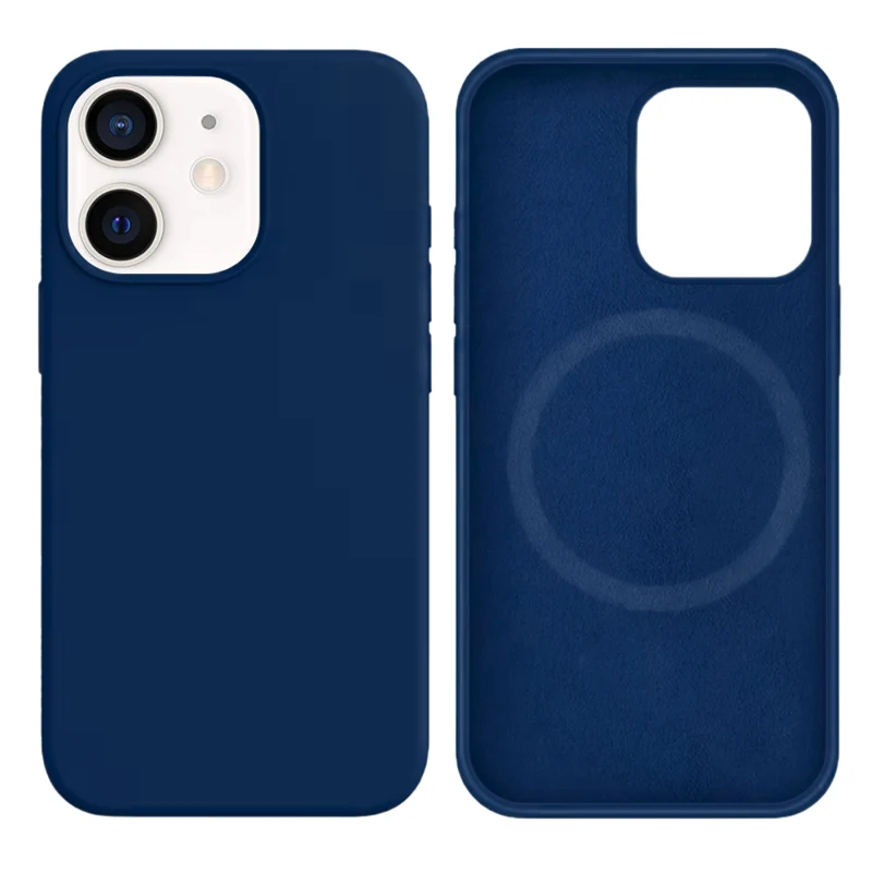 LindeCovers iPhone 12 Mini Silikonecover - MagSafe Kompatibel 20 Cobalt Blue