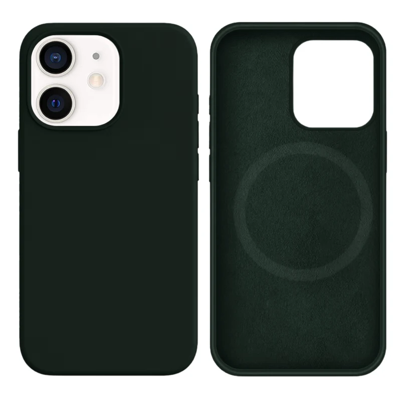 LindeCovers iPhone 12 Mini Silikonecover - MagSafe Kompatibel 64 New Green
