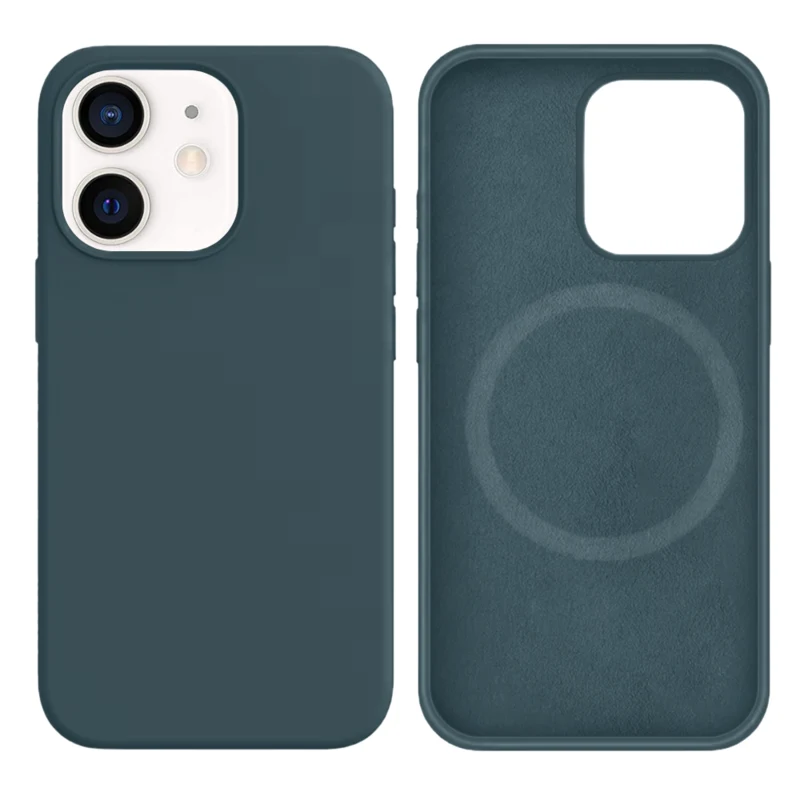 LindeCovers iPhone 12 Mini Silikonecover - MagSafe Kompatibel 72 Granny Gray