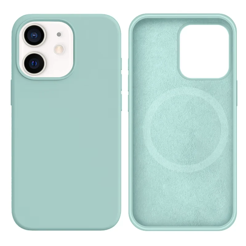 LindeCovers iPhone 12 Mini Silikonecover - MagSafe Kompatibel 17 Gemstone Green