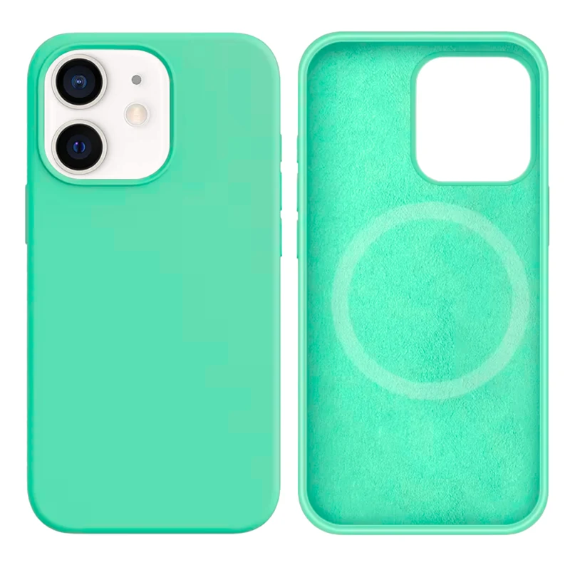 LindeCovers iPhone 12 Mini Silikonecover - MagSafe Kompatibel 50 Rehmannia Green