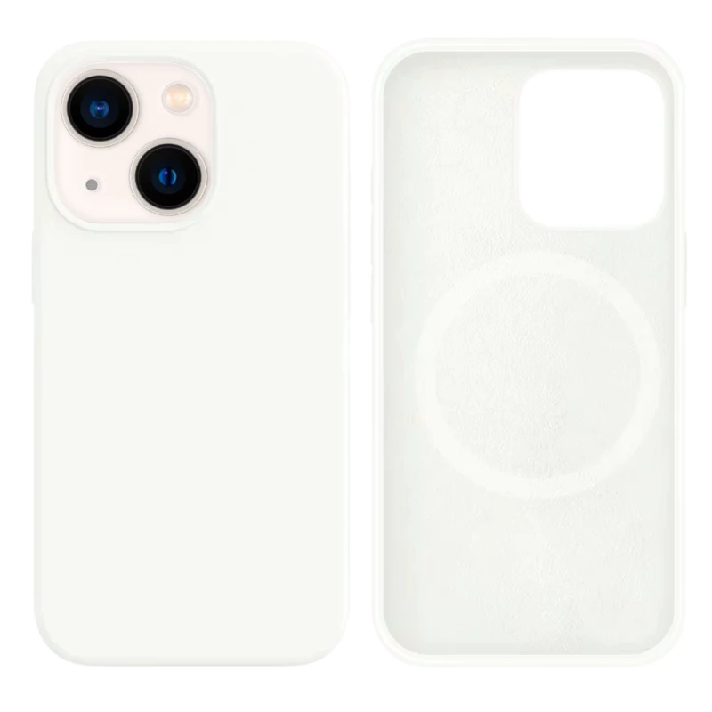 LindeCovers iPhone 13 Silikonecover - MagSafe Kompatibel 9 White