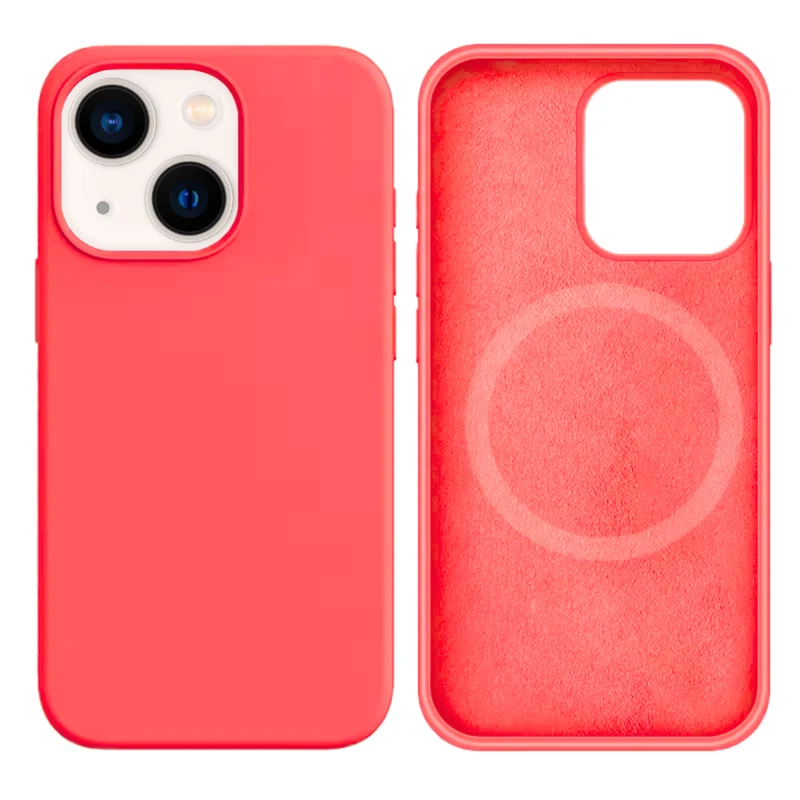 LindeCovers iPhone 13 Silikonecover - MagSafe Kompatibel 29 Peach
