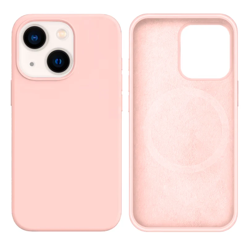 LindeCovers iPhone 13 Silikonecover - MagSafe Kompatibel 19 Pink Sand