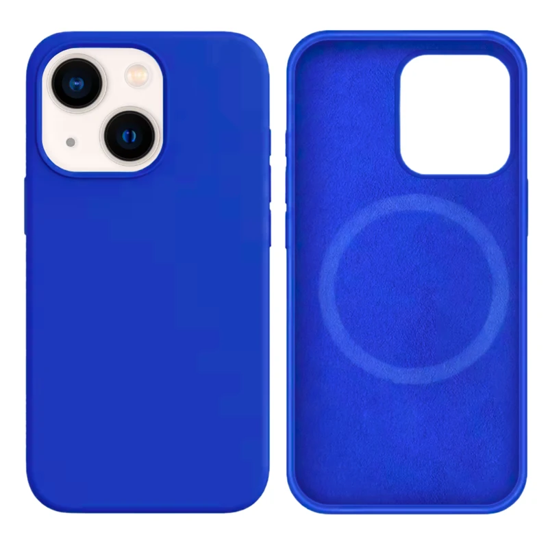 LindeCovers iPhone 13 Silikonecover - MagSafe Kompatibel 40 Gemstone Blue