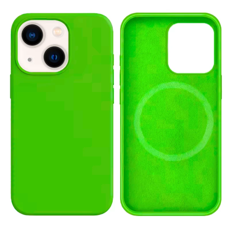 LindeCovers iPhone 13 Silikonecover - MagSafe Kompatibel 31 Dark Green