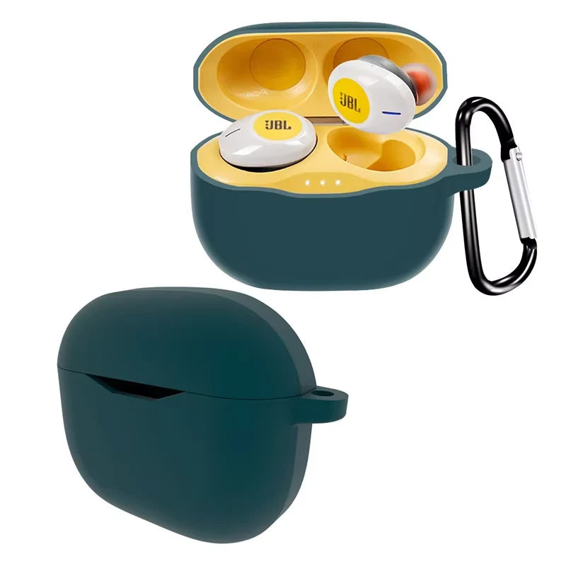 LindeCovers JBL Tune 120/125TWS - Silikone Cover 3 Dark Green