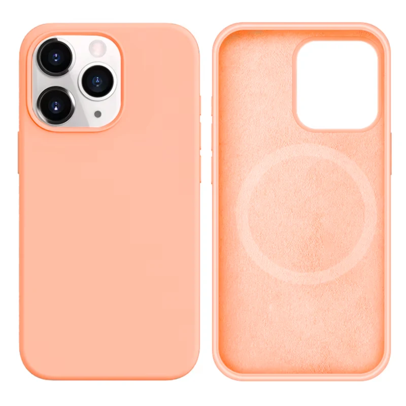 LindeCovers iPhone 13 Pro Silikonecover - MagSafe Kompatibel 59 Grapefruit