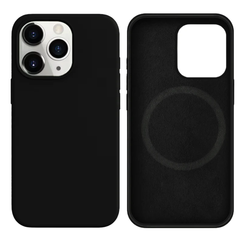 LindeCovers iPhone 13 Pro Max Silikonecover - MagSafe Kompatibel 18 Black