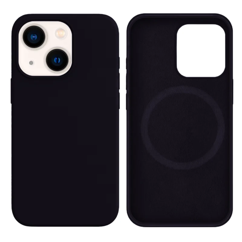LindeCovers iPhone 13 Mini Silikonecover - MagSafe Kompatibel 77 Berry Purple