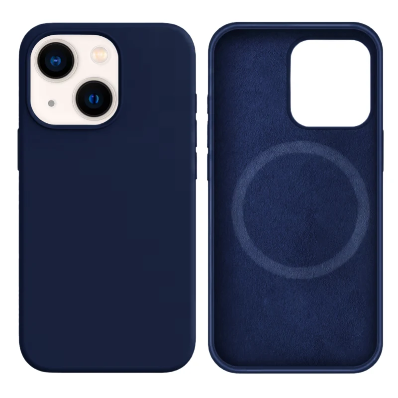 LindeCovers iPhone 13 Mini Silikonecover - MagSafe Kompatibel 63 Navy Blue