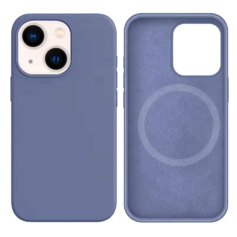 LindeCovers iPhone 14 Silikonecover - MagSafe Kompatibel 46 Lavender Gray