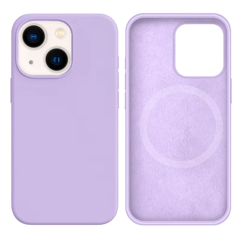 LindeCovers iPhone 14 Silikonecover - MagSafe Kompatibel 76 Lilac