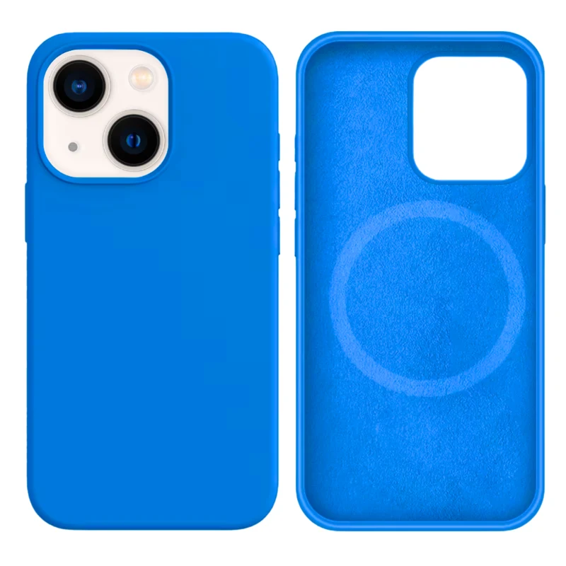 LindeCovers iPhone 14 Silikonecover - MagSafe Kompatibel 70 Mediterranean Blue