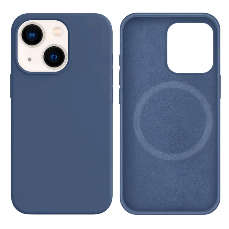 LindeCovers iPhone 14 Silikonecover - MagSafe Kompatibel 74 Bird Feather Moniror