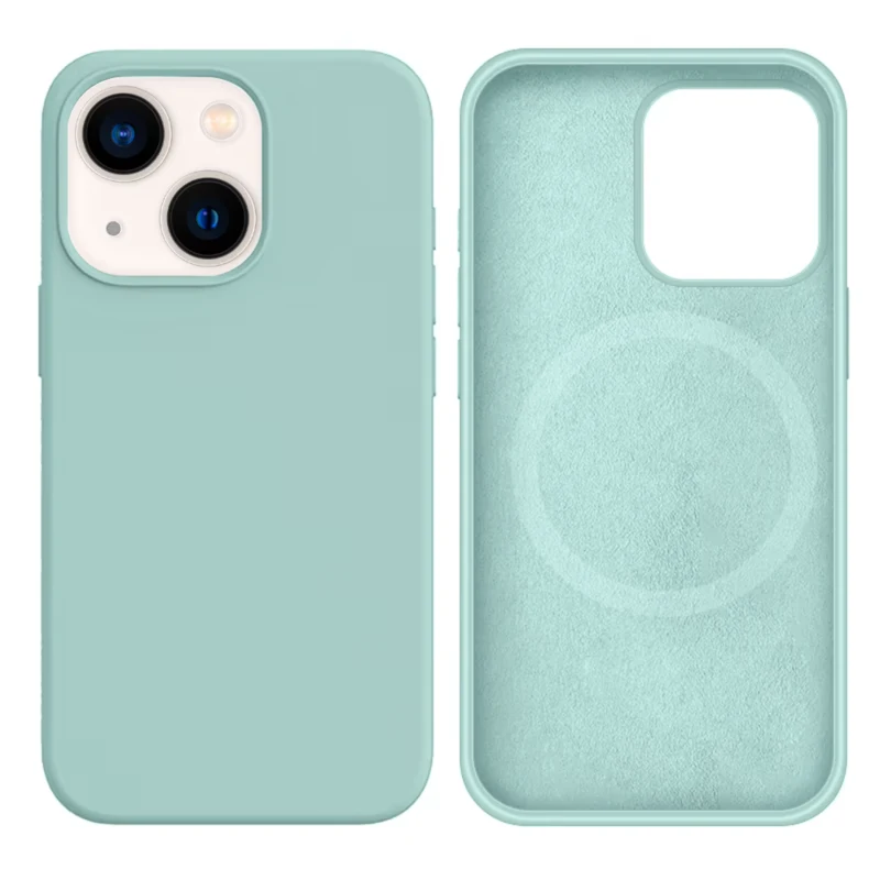 LindeCovers iPhone 14 Silikonecover - MagSafe Kompatibel 17 Gemstone Green