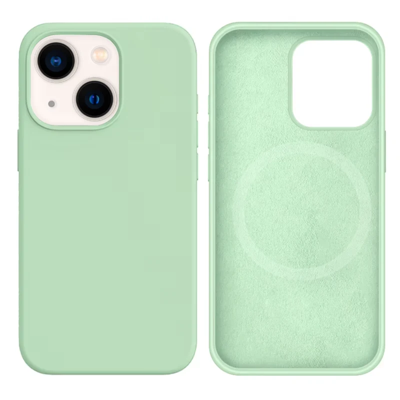 LindeCovers iPhone 14 Silikonecover - MagSafe Kompatibel 68 Pistachio