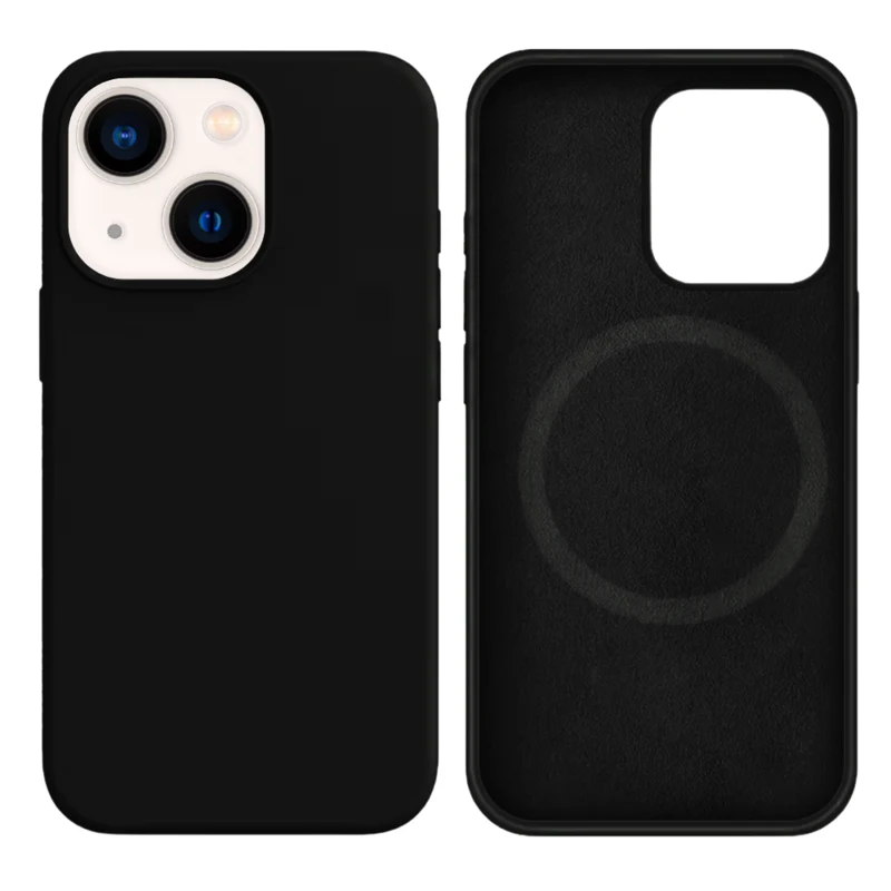 LindeCovers iPhone 14 Silikonecover - MagSafe Kompatibel 18 Black