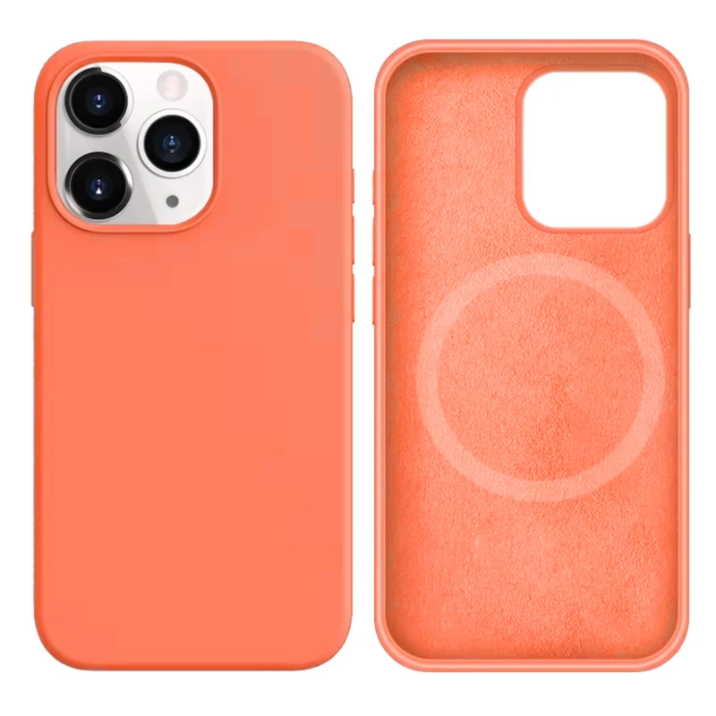 LindeCovers iPhone 14 Pro Silikonecover - MagSafe Kompatibel 42 New Peach