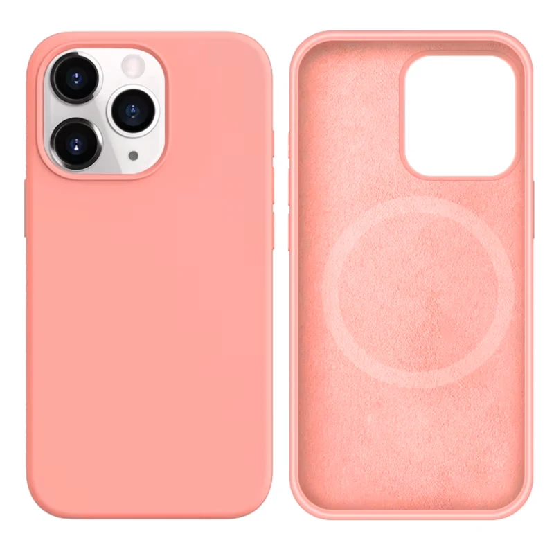 LindeCovers iPhone 14 Pro Silikonecover - MagSafe Kompatibel 12 Pink