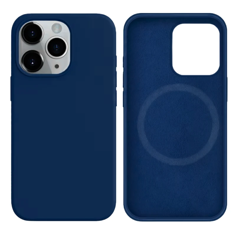 LindeCovers iPhone 14 Pro Silikonecover - MagSafe Kompatibel 20 Cobalt Blue