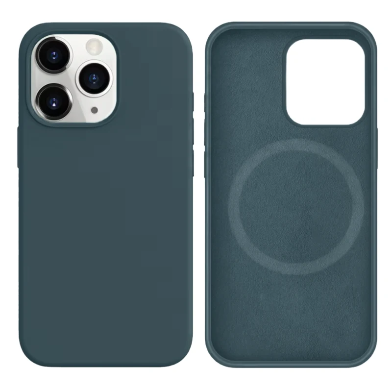 LindeCovers iPhone 14 Pro Silikonecover - MagSafe Kompatibel 72 Granny Gray
