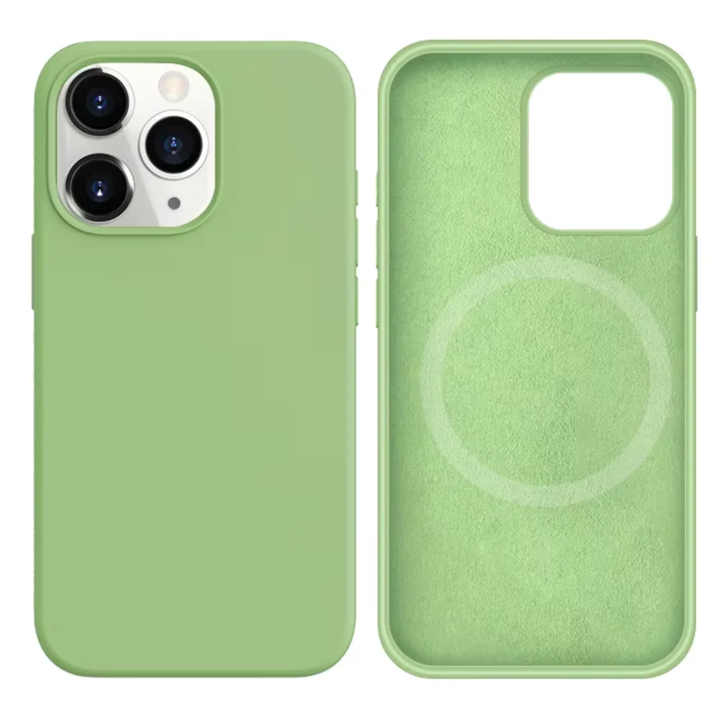 LindeCovers iPhone 14 Pro Max Silikonecover - MagSafe Kompatibel 1 Mint Green