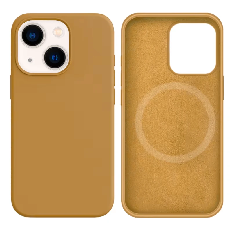 LindeCovers iPhone 14 Plus Silikonecover - MagSafe Kompatibel 28 Golden
