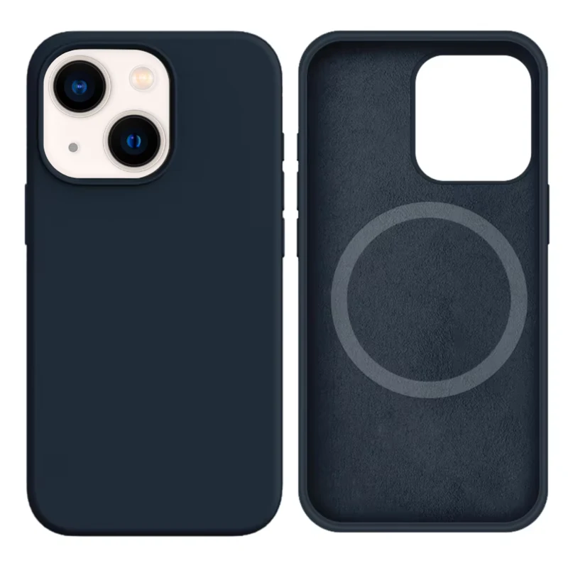 LindeCovers iPhone 14 Plus Silikonecover - MagSafe Kompatibel 8 Midnight Blue