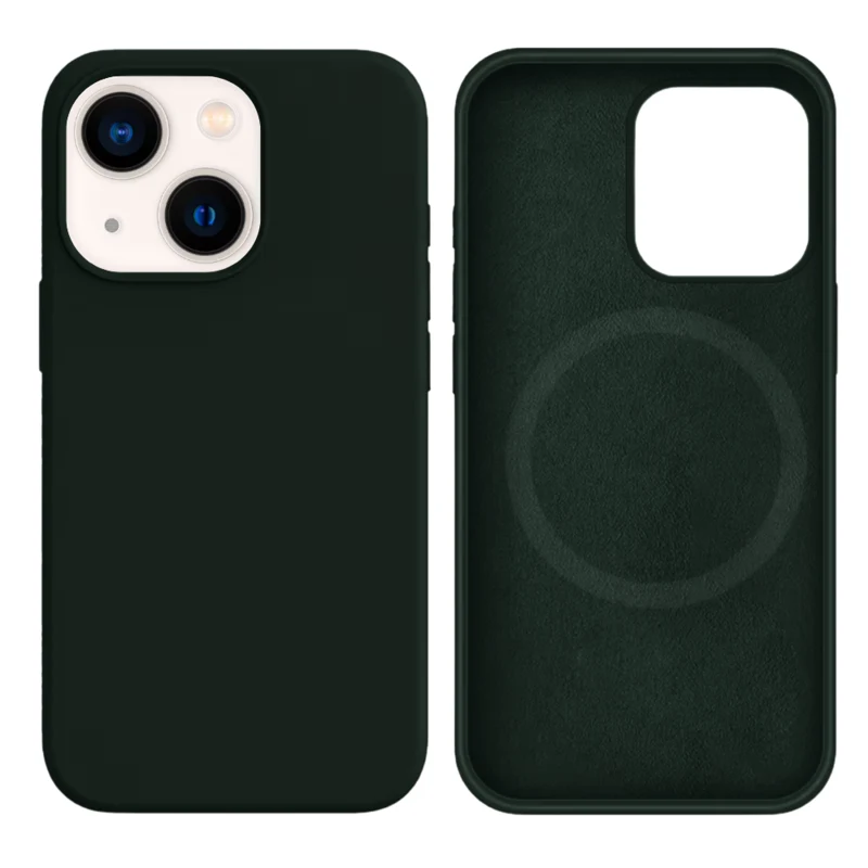 LindeCovers iPhone 15 Silikonecover - MagSafe Kompatibel 64 New Green