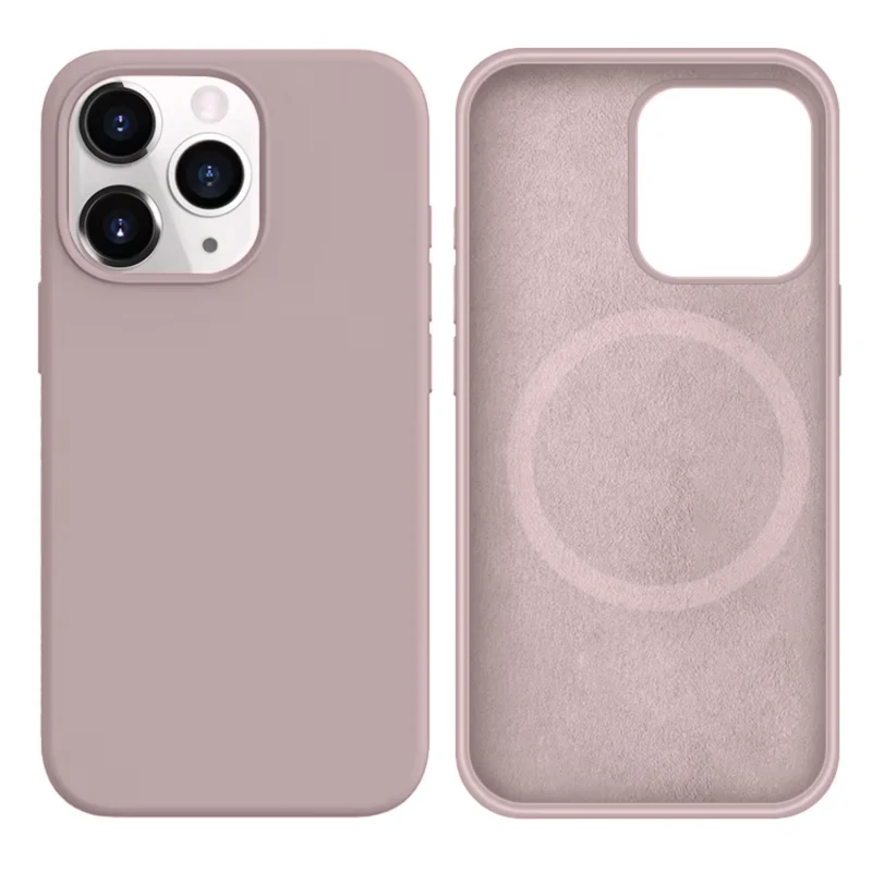 LindeCovers iPhone 15 Pro Silikonecover - MagSafe Kompatibel 7 Lavender Violet