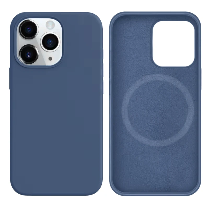 LindeCovers iPhone 15 Pro Silikonecover - MagSafe Kompatibel 74 Bird Feather Moniror