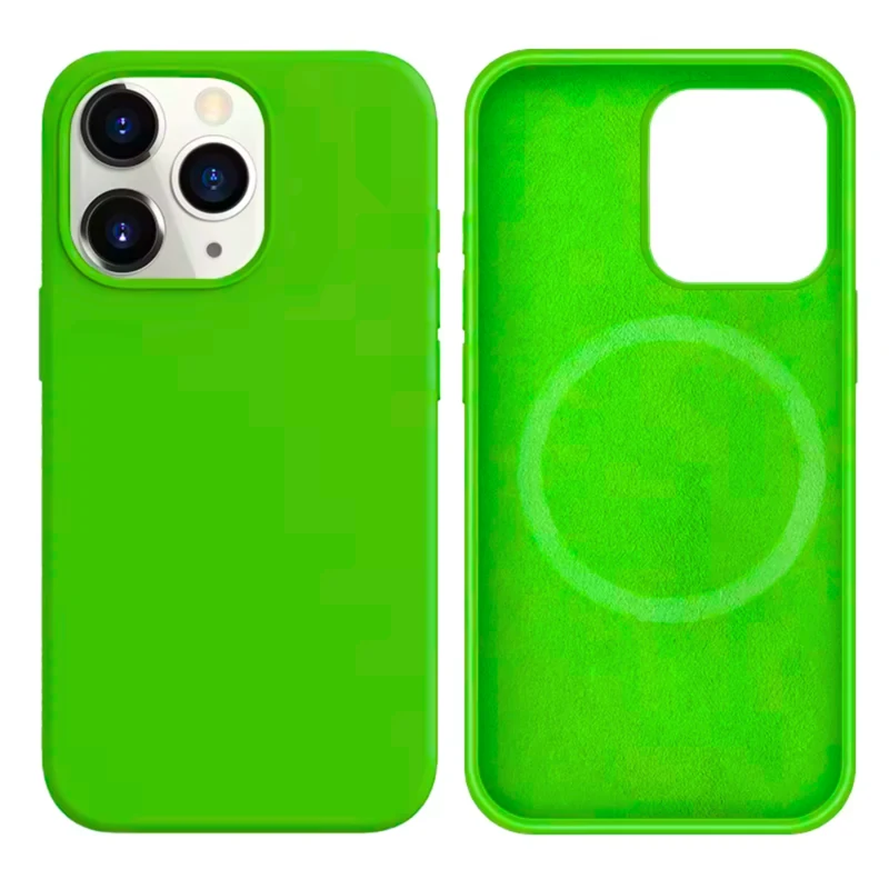 LindeCovers iPhone 15 Pro Max Silikonecover - MagSafe Kompatibel 31 Dark Green