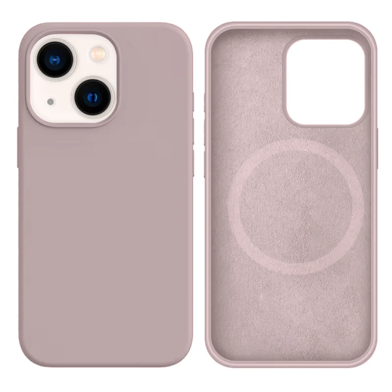 LindeCovers iPhone 15 Plus Silikonecover - MagSafe Kompatibel 7 Lavender Violet