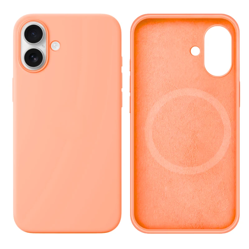 LindeCovers iPhone 16 Silikonecover - MagSafe Kompatibel 59 Grapefruit