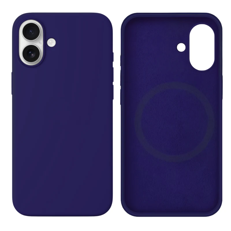 LindeCovers iPhone 16 Silikonecover - MagSafe Kompatibel 30 Dark Purple