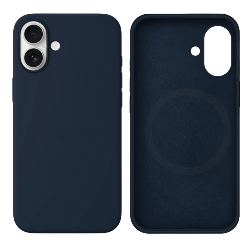 LindeCovers iPhone 16 Silikonecover - MagSafe Kompatibel 8 Midnight Blue