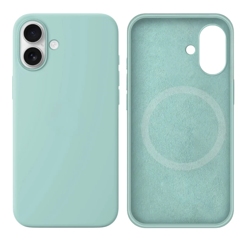 LindeCovers iPhone 16 Silikonecover - MagSafe Kompatibel 17 Gemstone Green
