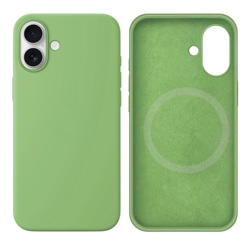 LindeCovers iPhone 16 Silikonecover - MagSafe Kompatibel 1 Mint Green