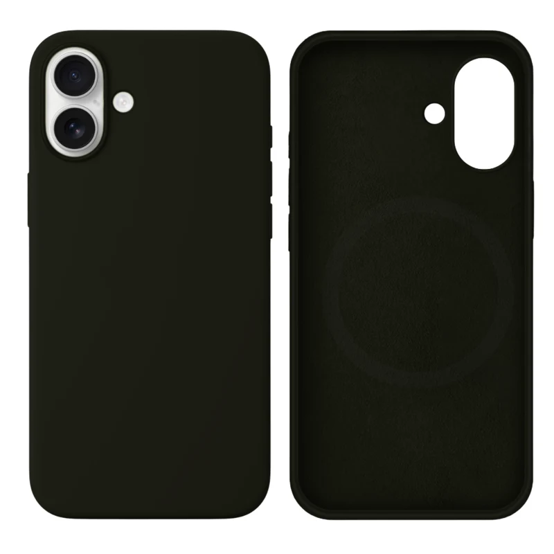LindeCovers iPhone 16 Silikonecover - MagSafe Kompatibel 34 Olive