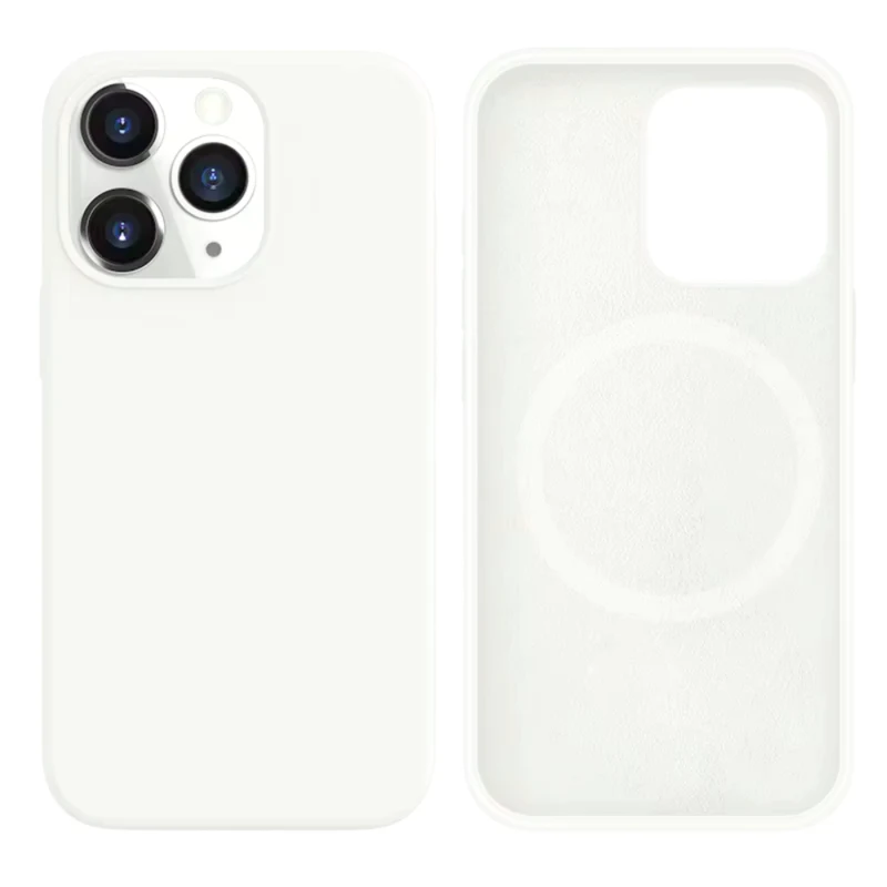 LindeCovers iPhone 16 Pro Silikonecover - MagSafe Kompatibel 9 White