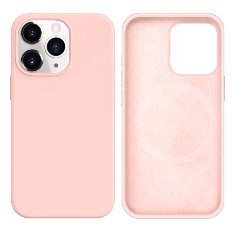 LindeCovers iPhone 16 Pro Silikonecover - MagSafe Kompatibel 19 Pink Sand